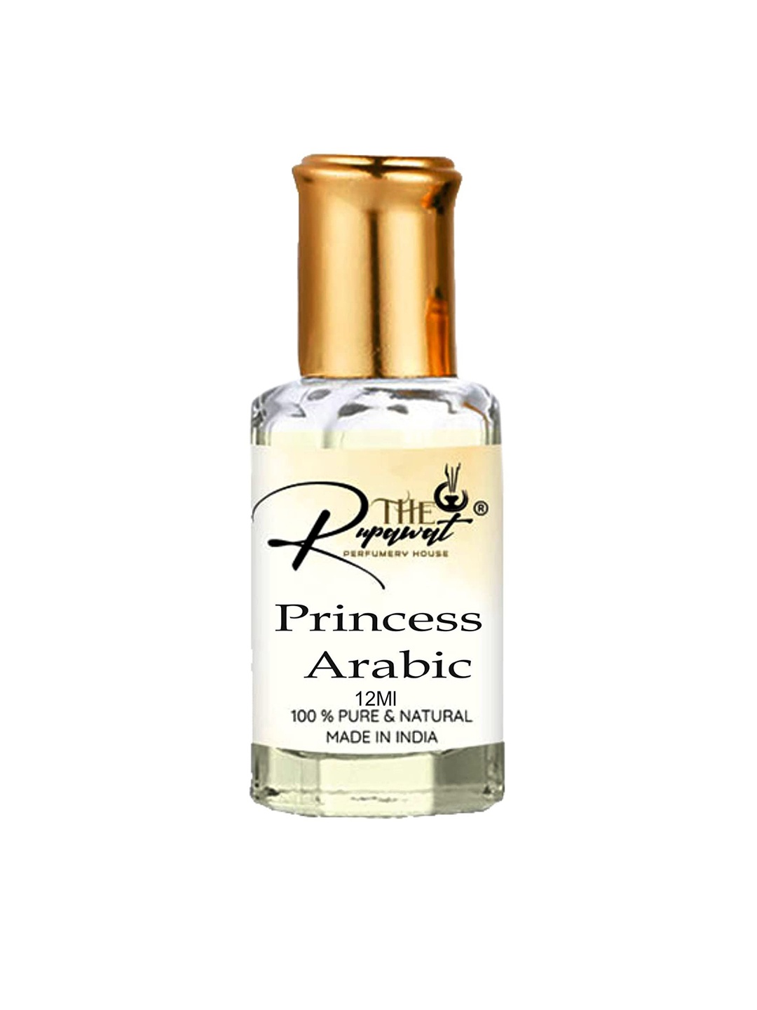 

THE RUPAWAT Perfumery House Princess Arabic Natural & Alcohol-Free Attar - 12 ml, Transparent