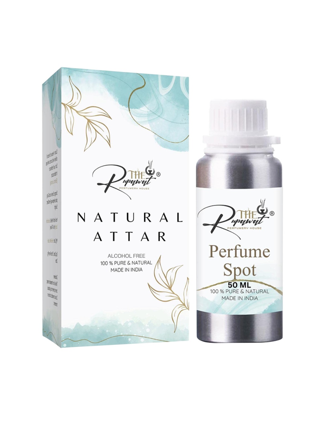 

THE RUPAWAT Perfumery House Perfume Spot Natural & Alcohol-Free Attar - 50 ml, Transparent