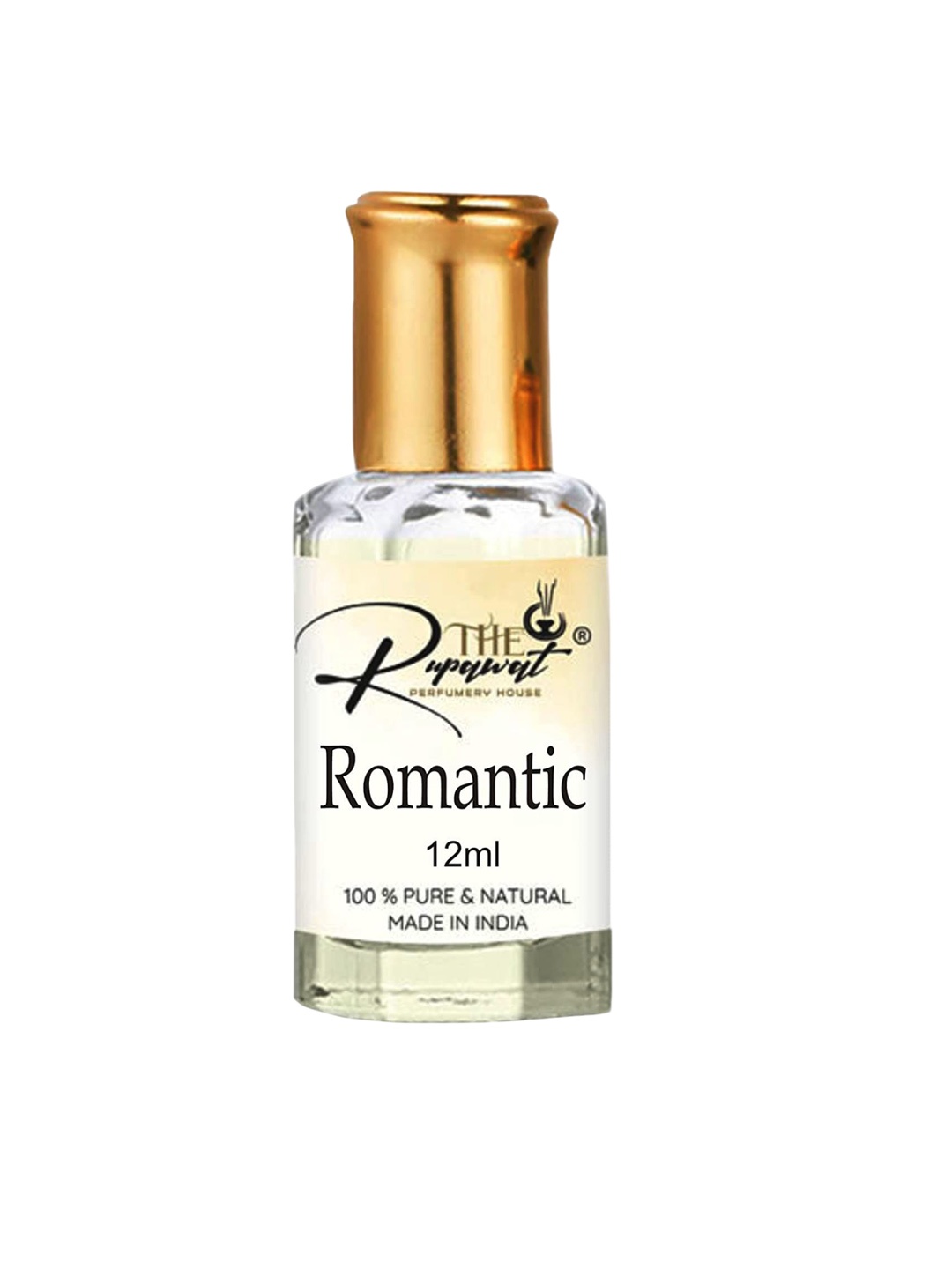 

THE RUPAWAT Perfumery House Romantic 100% Pure & Natural Alcohol-Free Attar - 12 ml, Transparent