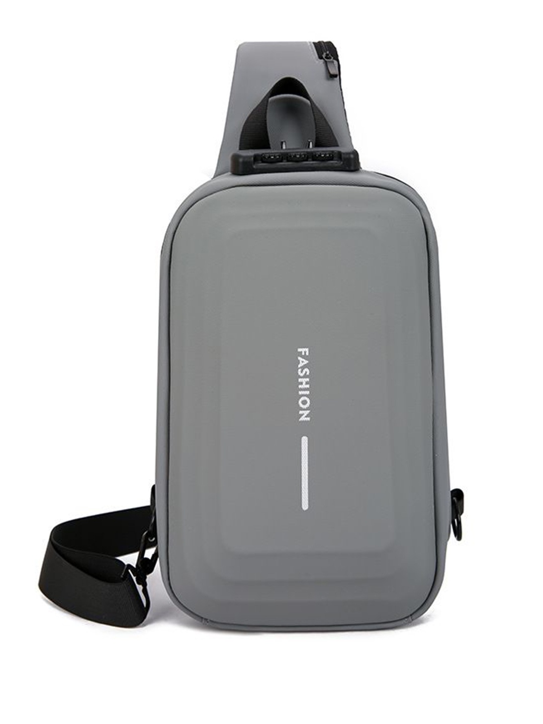 

RRK Unisex Contrast Detail Backpack with USB Charging Port, Metallic
