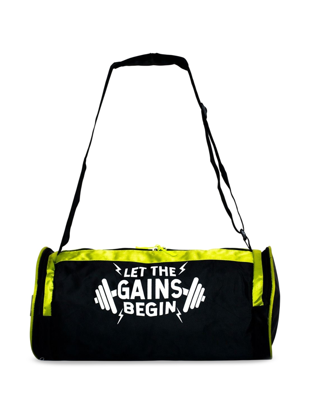 

Body Smith Printed Medium Foldable Sports or Gym Duffel Bag, Black