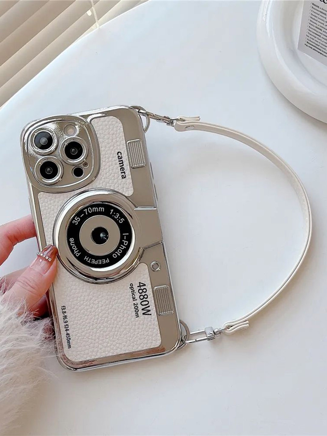

Luxury Kase LK106 3D iPhone 13 Pro Back Case, White