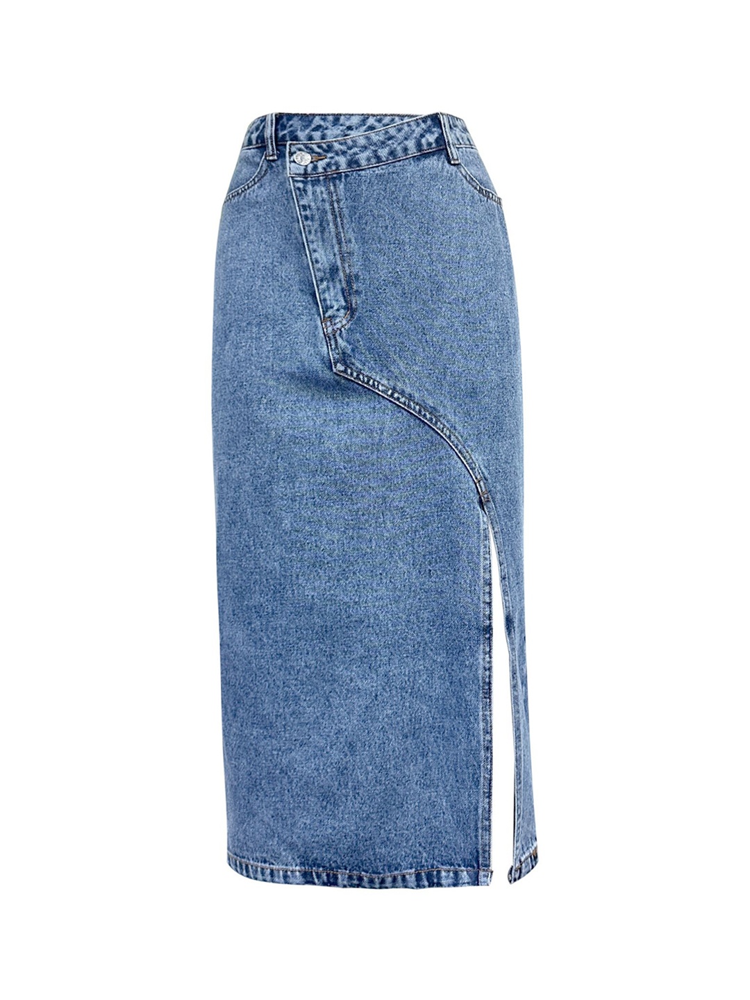 

StyleCast x Revolte Pencil Midi Skirt, Blue
