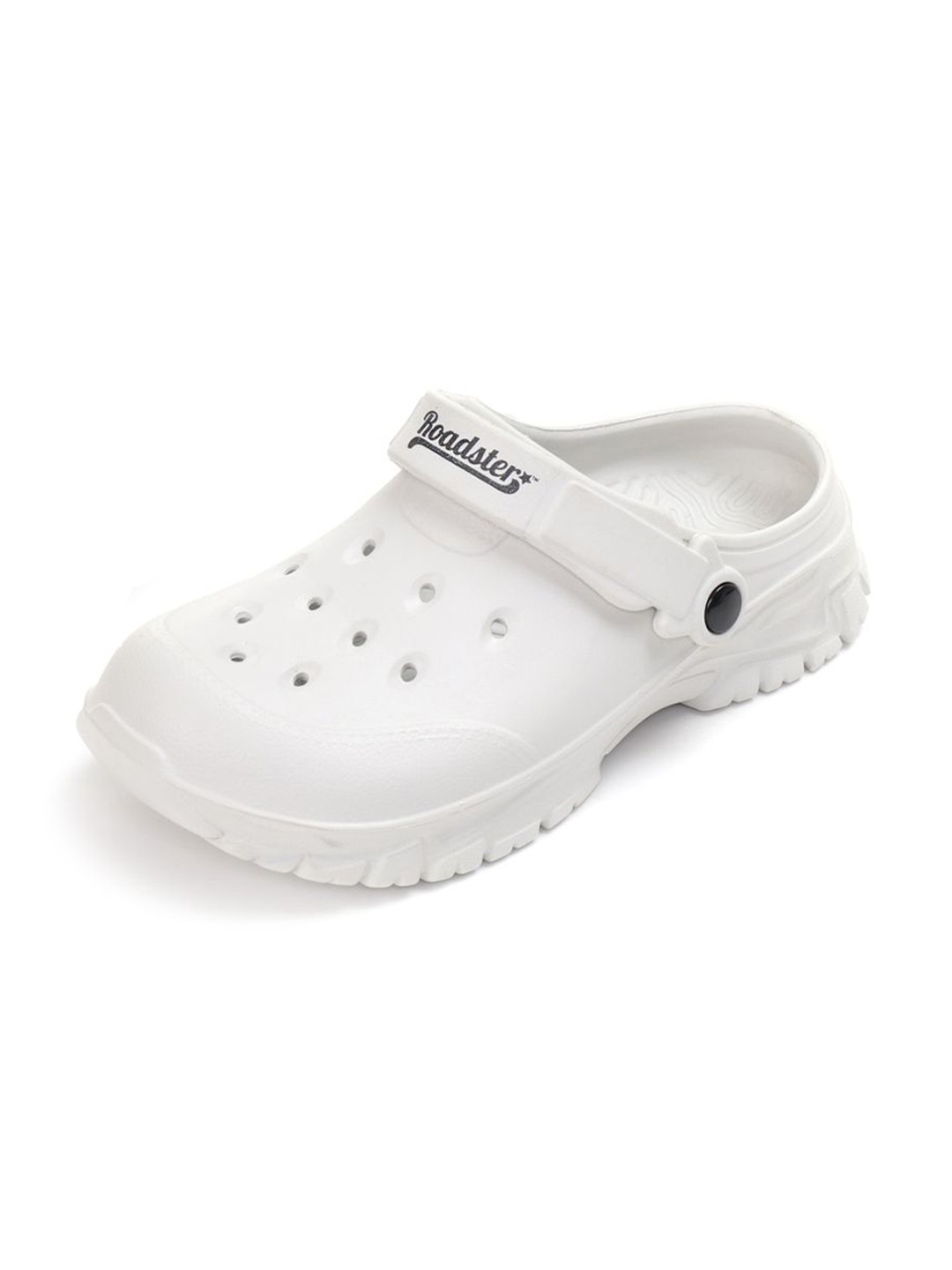 

The Roadster Lifestyle Co Men Casual Self Design Clogs, White