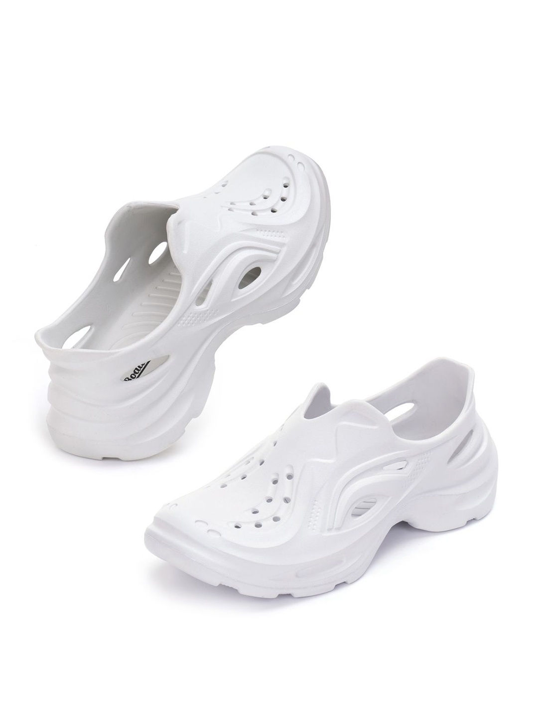 

The Roadster Lifestyle Co Men Casual Self Designed Clogs, White