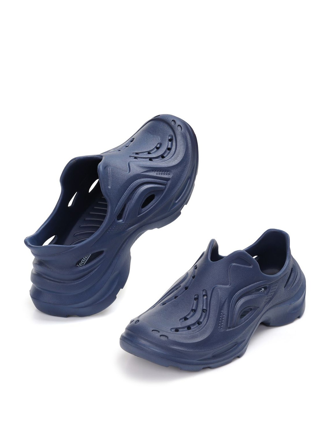 

The Roadster Lifestyle Co. Men Casual Self Designed Clogs, Navy blue