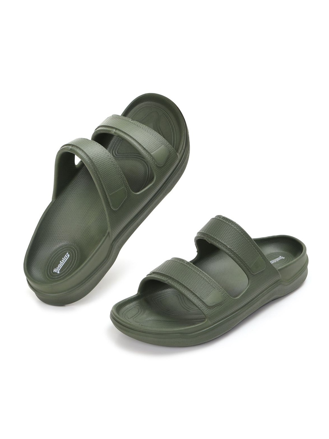 

The Roadster Lifestyle Co Men Casual Open Toe Sliders, Green