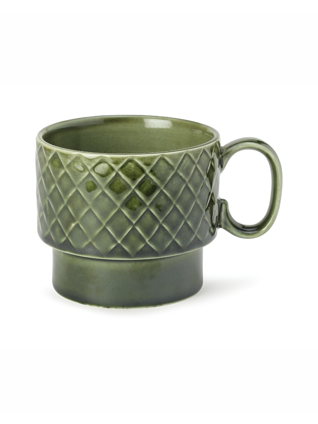 

BODHI HOUSE Green Ceramic Dishwasher and Microwave Safe Glossy Mug