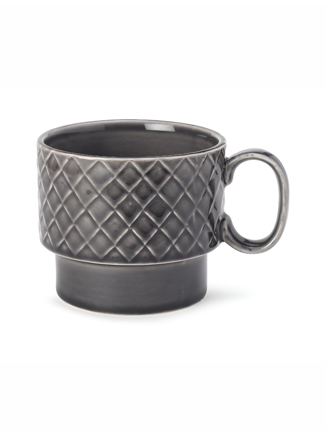 

BODHI HOUSE Grey Ceramic Dishwasher and Microwave Safe Glossy Mug