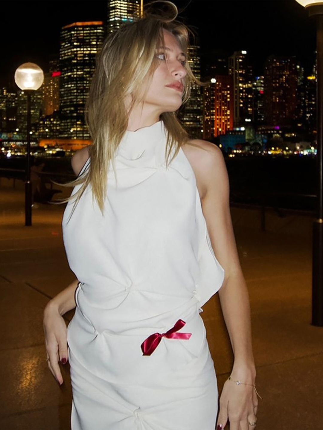 

StyleCast x Revolte Georgette Top, White