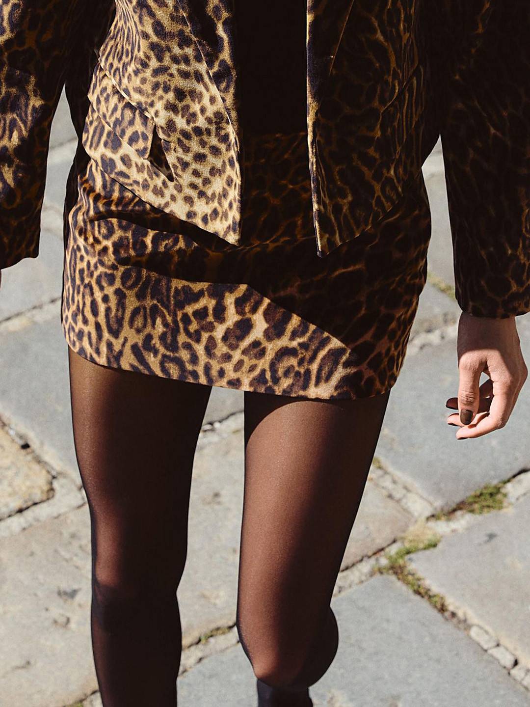 

LULU & SKY Women Leopard Printed A-Line Mini Skirt, Brown