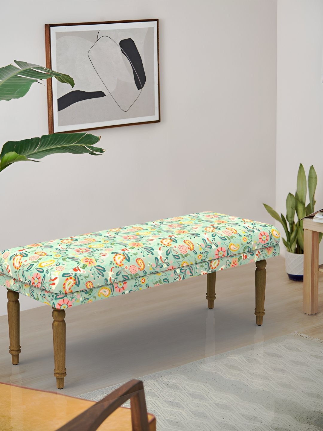 

Chumbak Green & Pink Nawaab Bench - Indian Summer