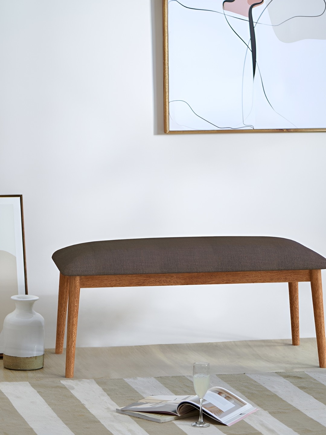 

Chumbak Jodhpur Bench - Brown Coal Lounge Chair