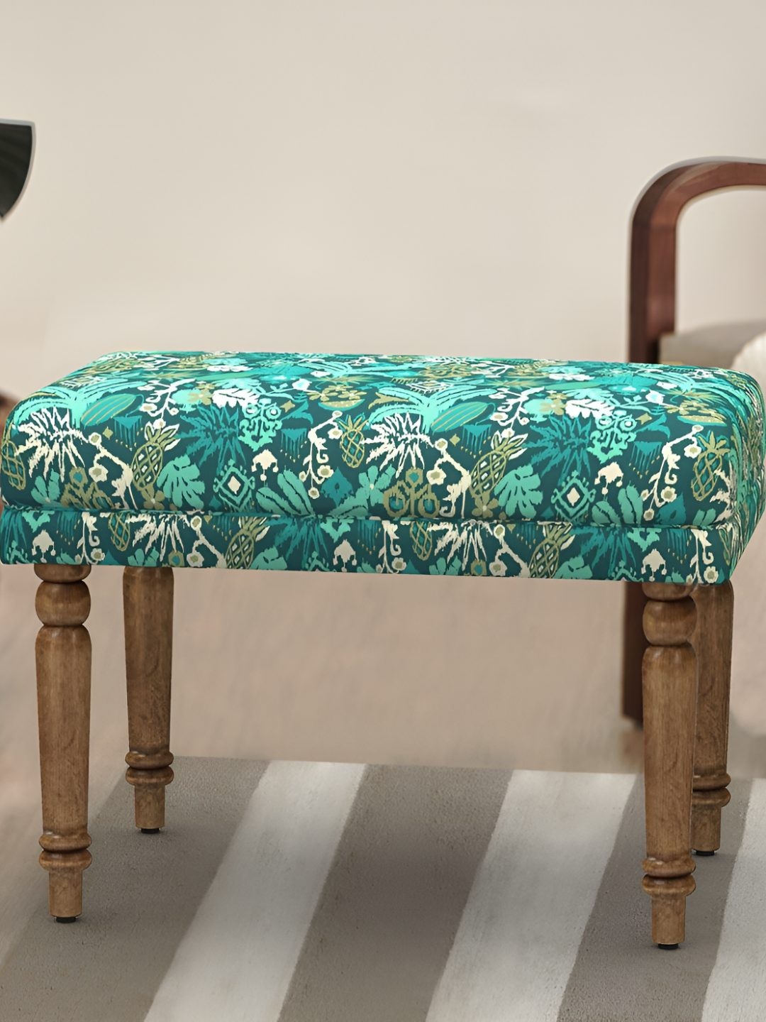 

Chumbak Green Wooden Nawaab Bench