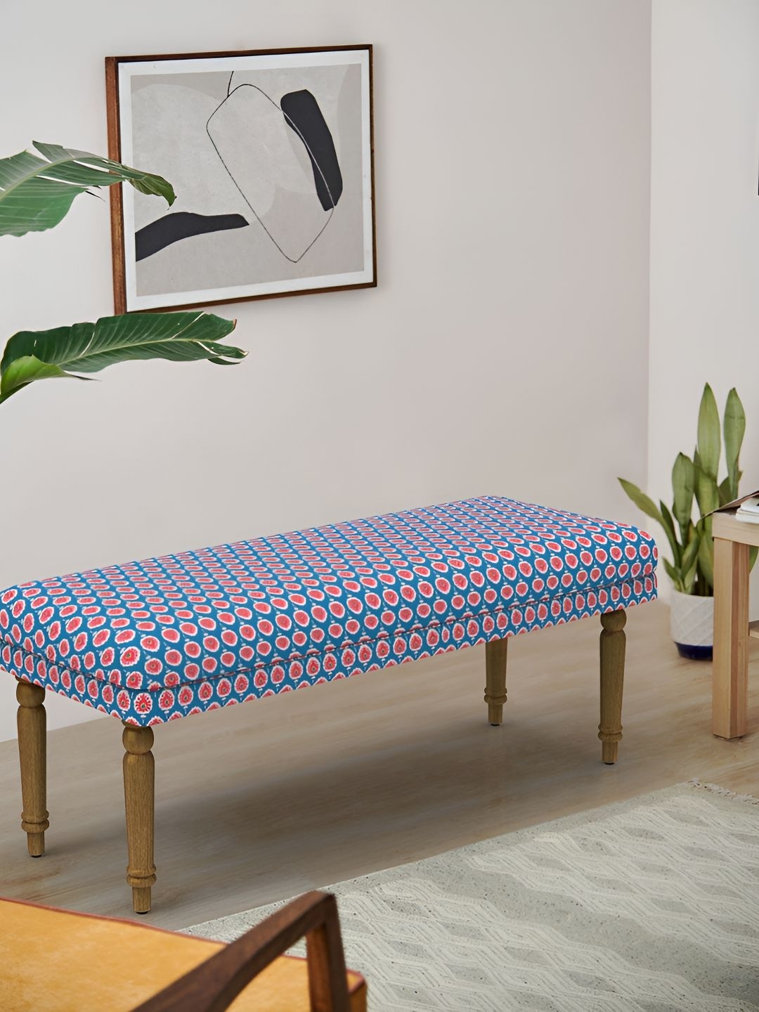 

Chumbak Nawaab Bench - Blue Ikkat