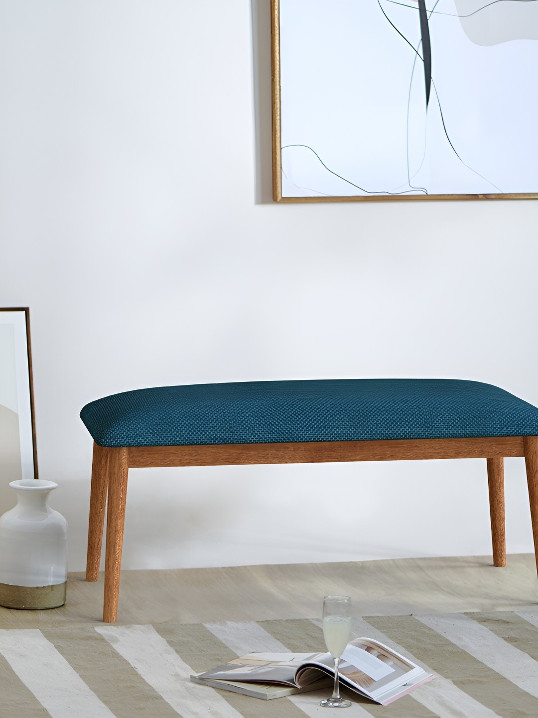 

Chumbak Jodhpur Bench - Mediterranian Blue