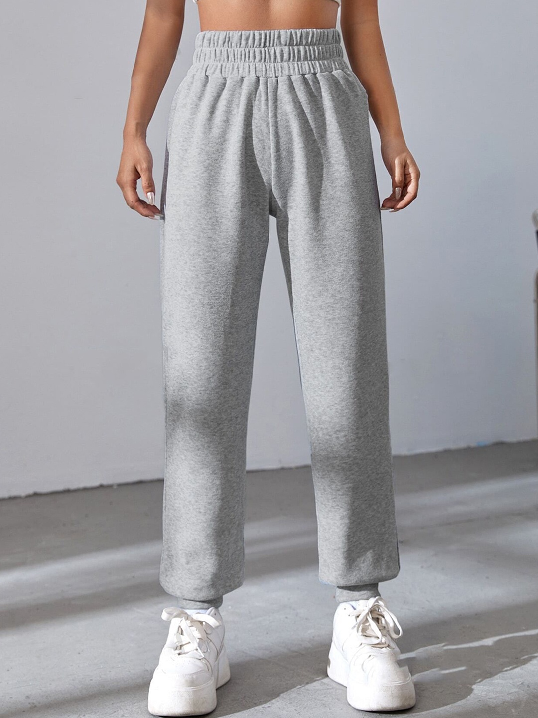 

KATECLO Women Relaxed High-Rise Joggers Trousers, Grey