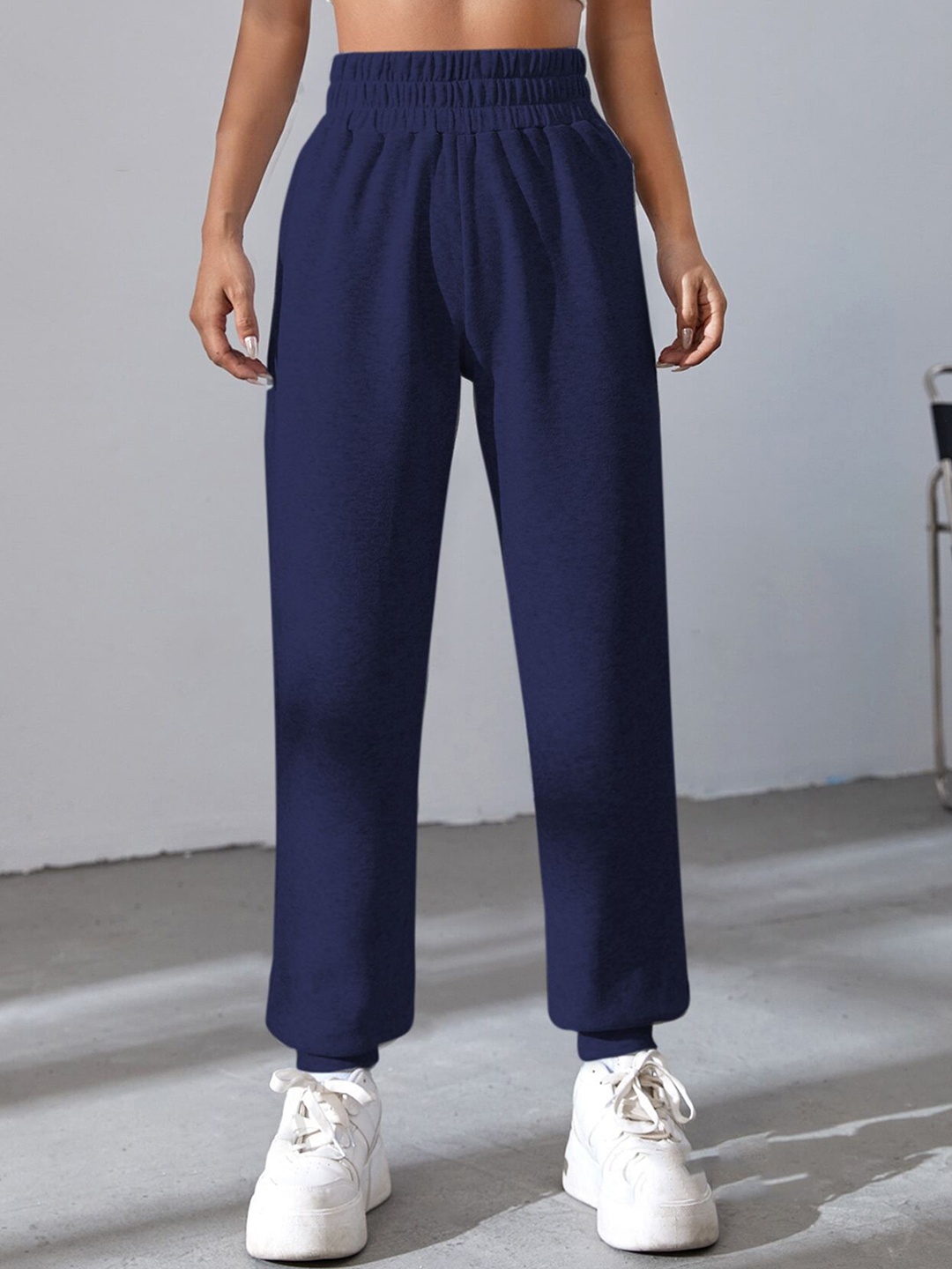 

KATECLO Women Relaxed High-Rise Joggers Trousers, Navy blue