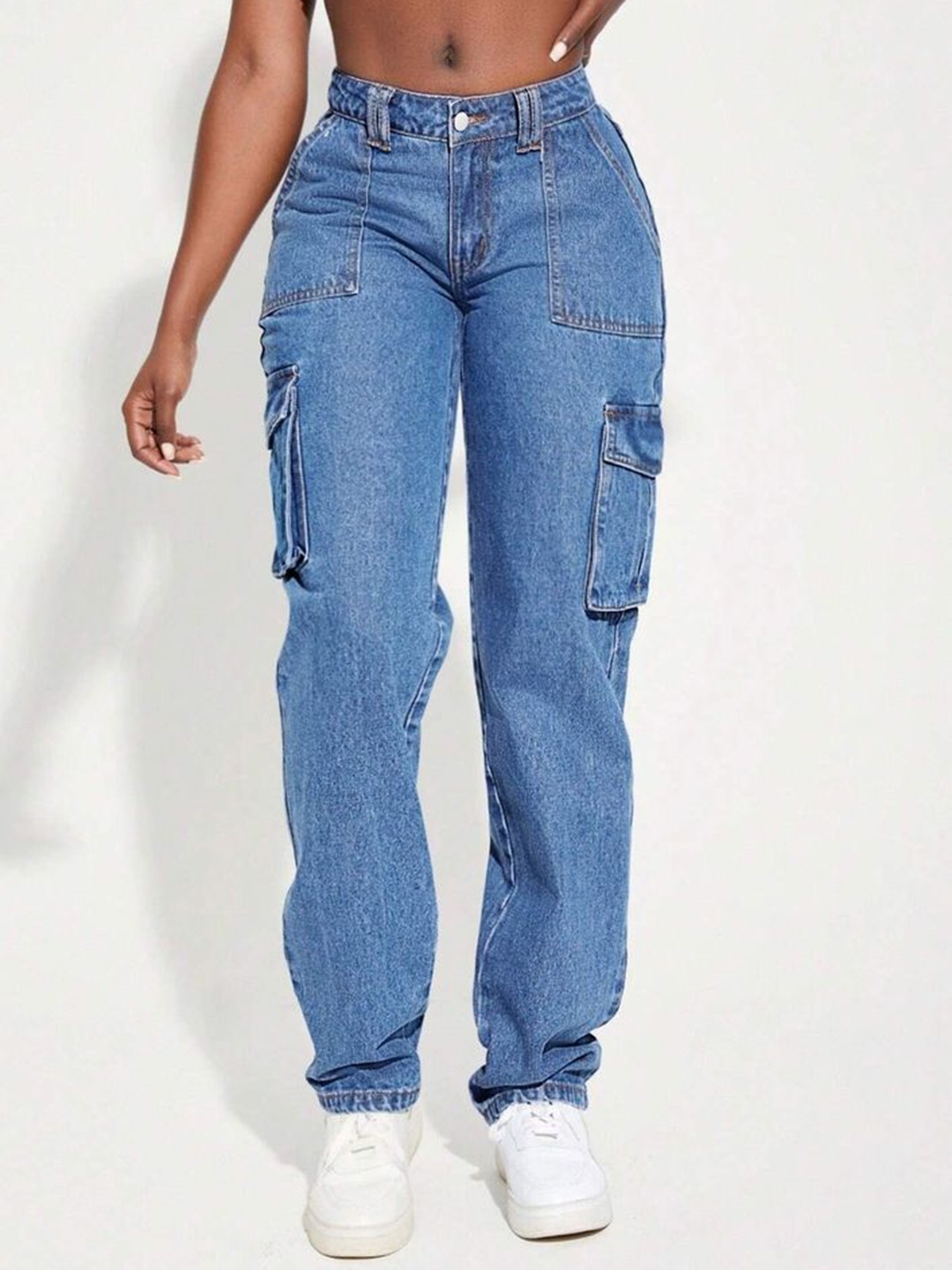 

LULU & SKY Women Tapered Fit Low-Rise Jeans, Blue