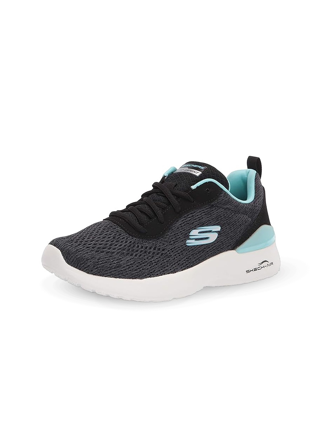 

Skechers Women Lace Up Running Shoes, Black