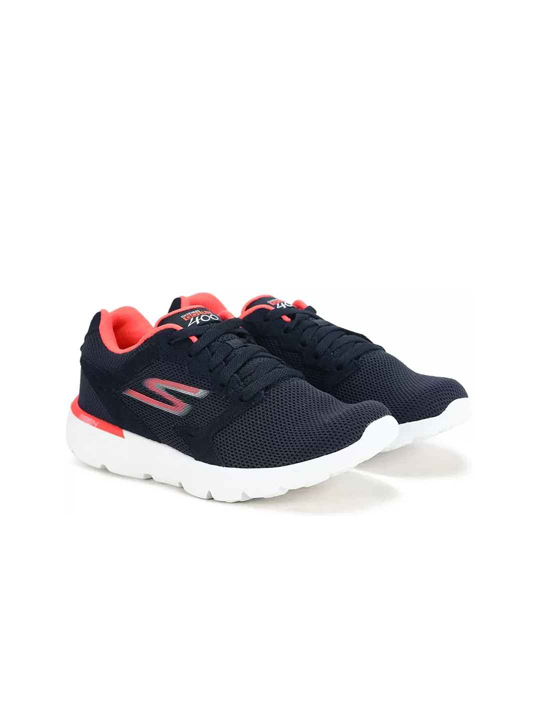 

Skechers Go Run 400 Women Lace Up Running Shoes, Navy blue