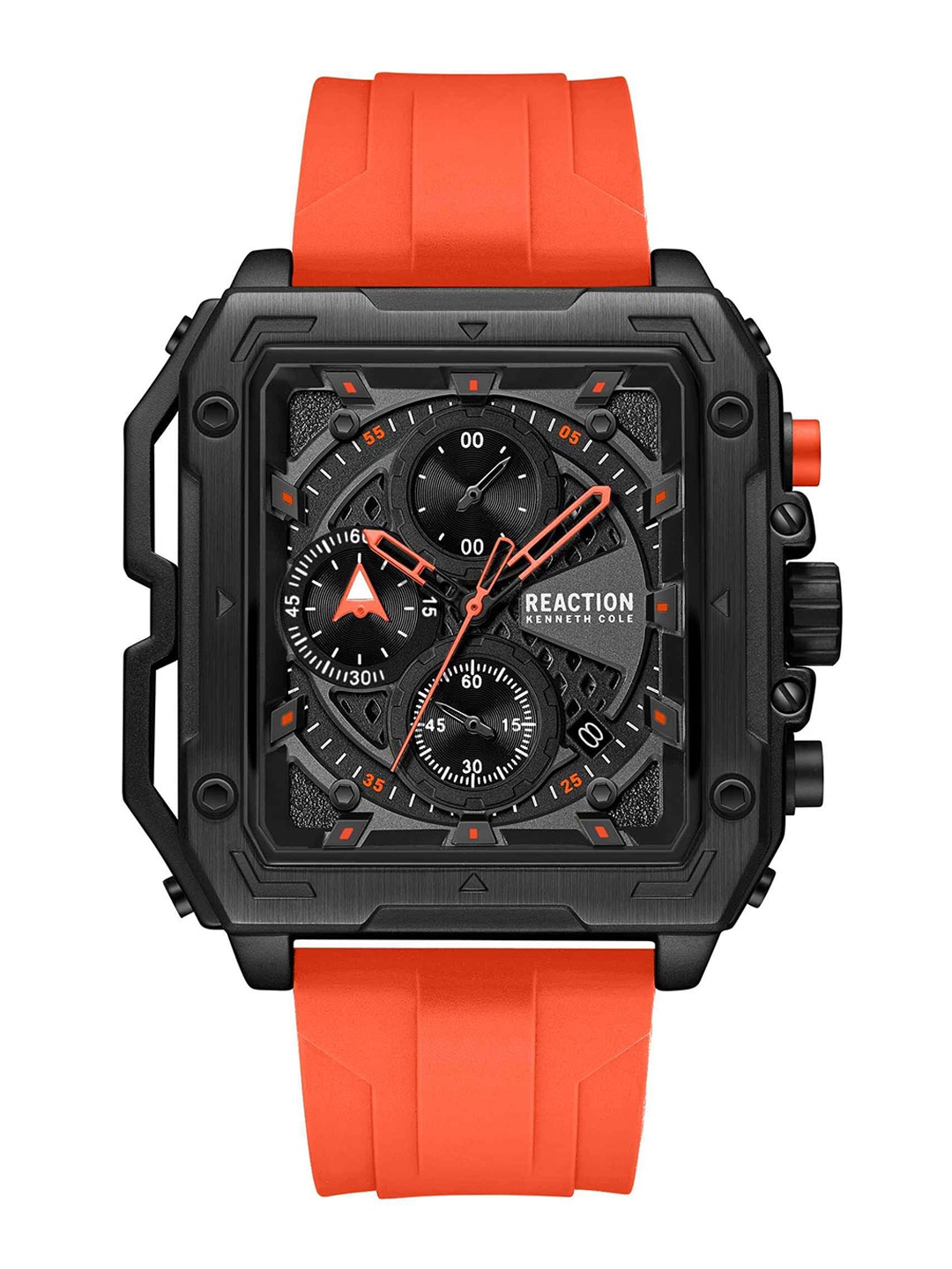 

REACTION KENNETH COLE Men Printed Dial & Straps Analogue Watch KRWGO0070302, Black