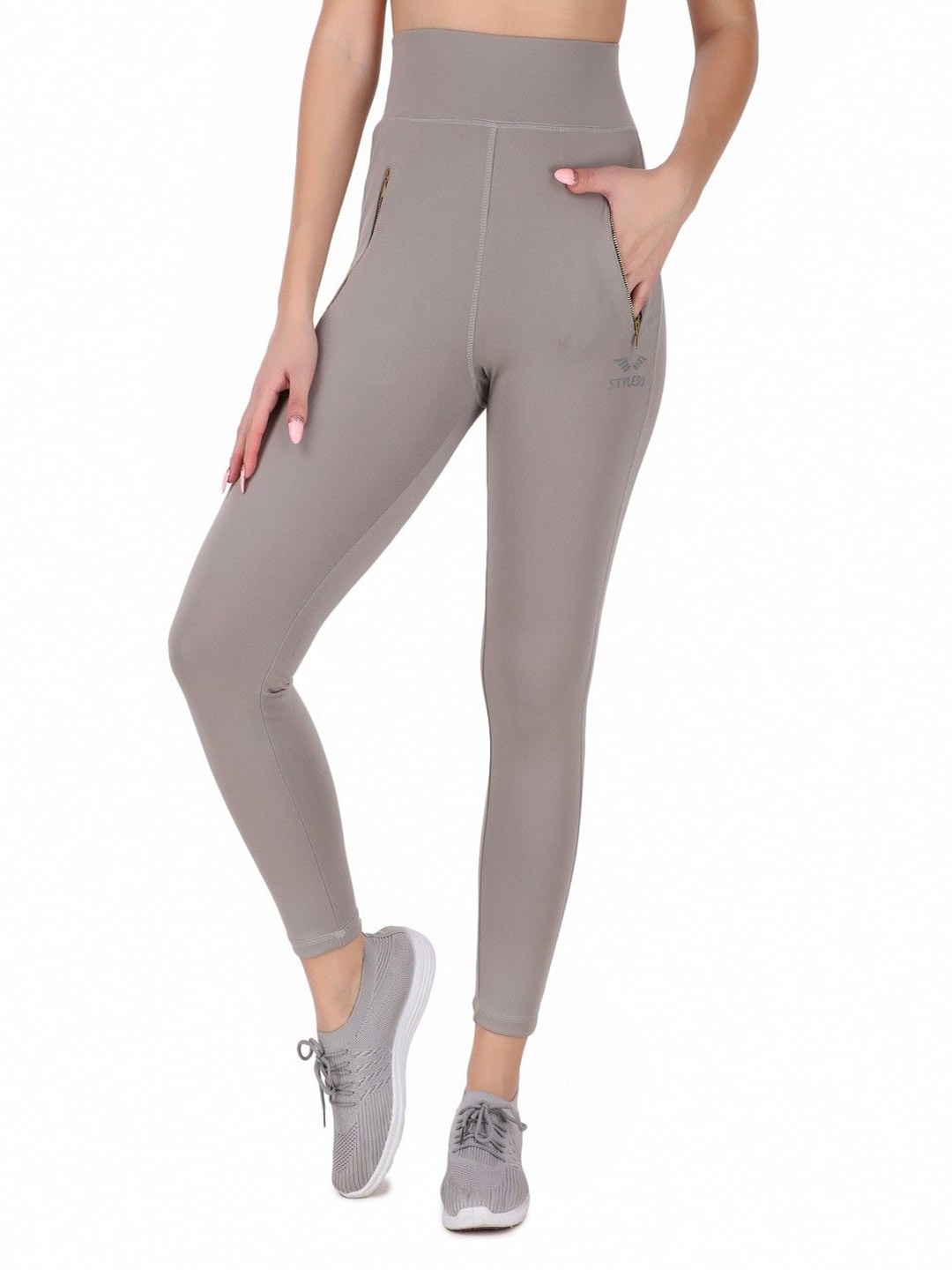 

STYLESO Women Premium 4-Way Lycra Slim-Fit Tights, Grey