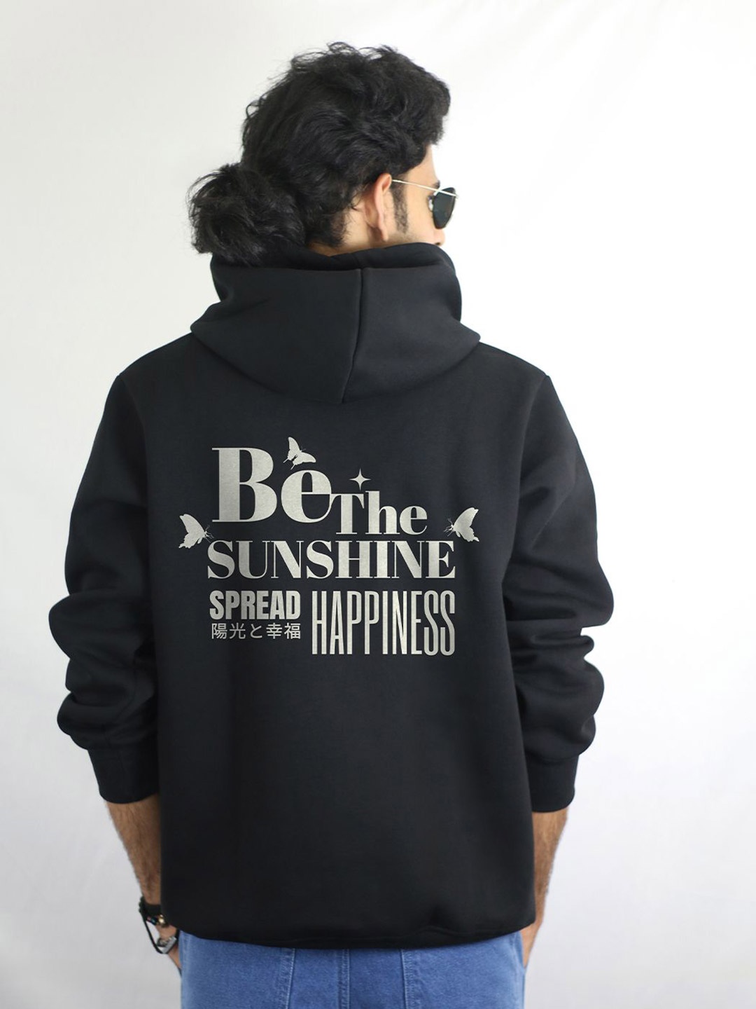 

EKSDEE Men Hooded Sweatshirt, Black