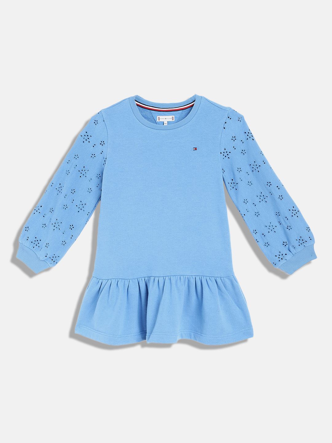 

Tommy Hilfiger Girls Schiffli Drop-Waist Dress, Blue