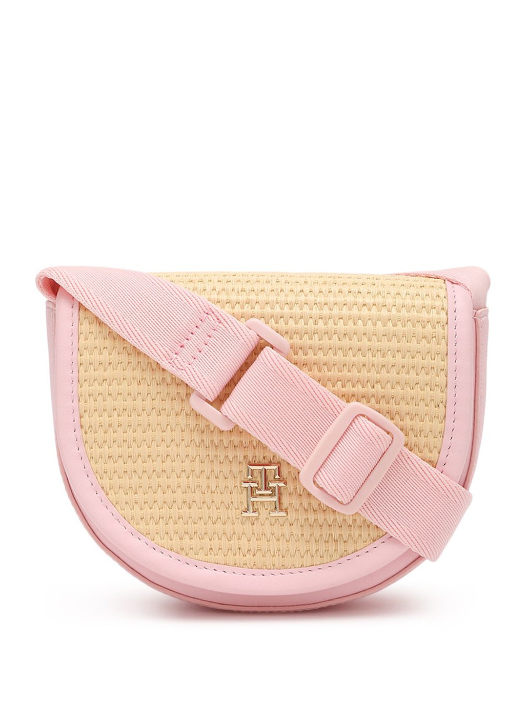 

Tommy Hilfiger Girls Textured Crossbody Applique Hand Bags, Pink