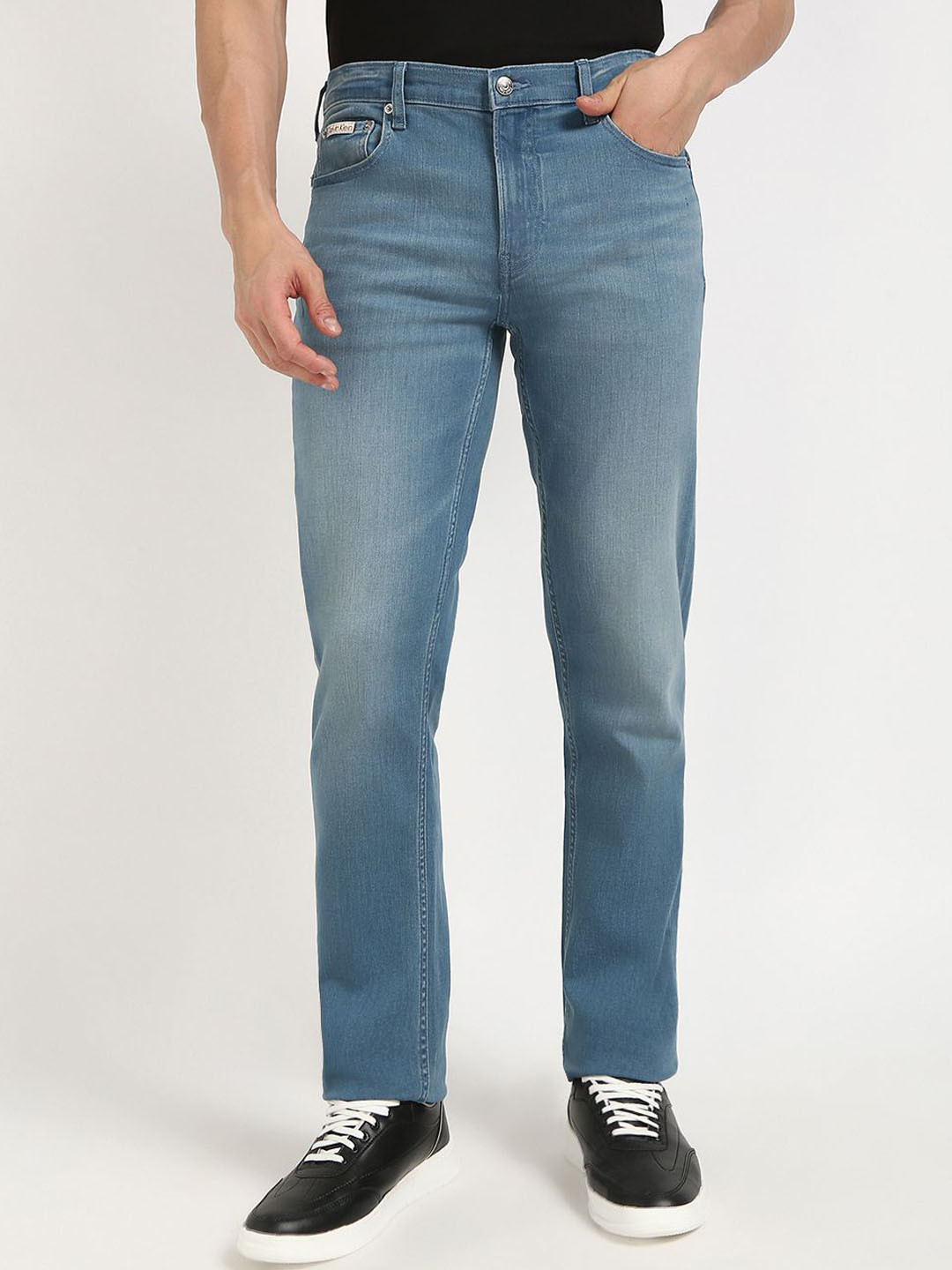 

Calvin Klein Jeans Men Slim Fit Light Fade Jeans, Blue