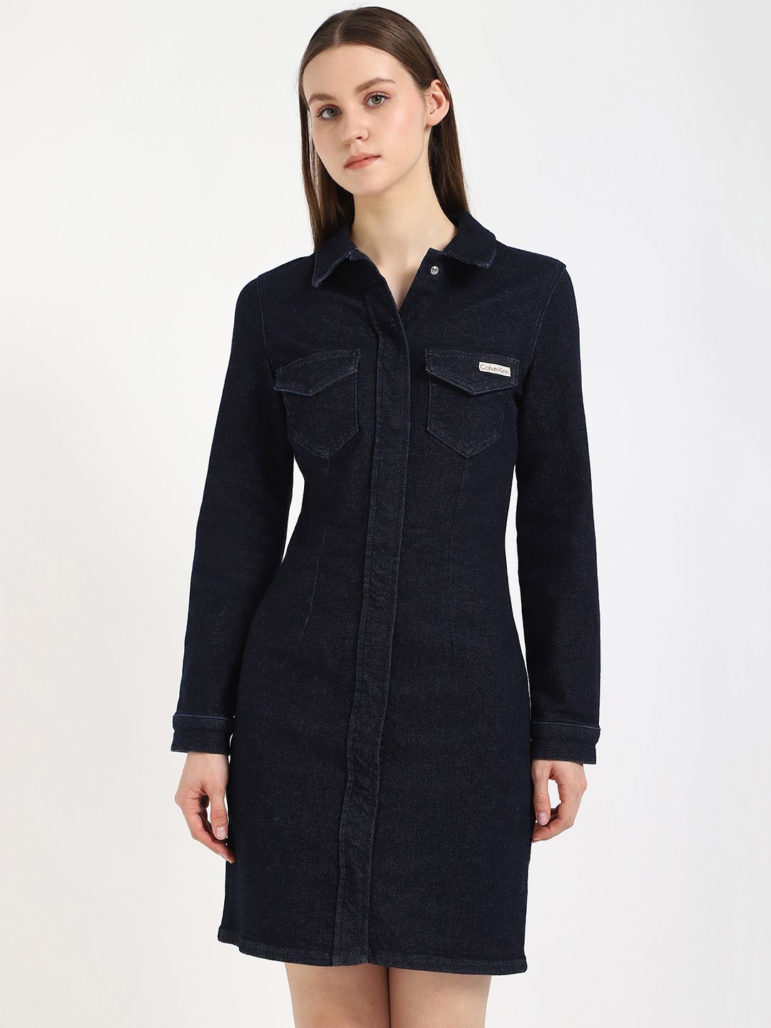 

Calvin Klein Jeans Women Denim Shirt Dress, Blue