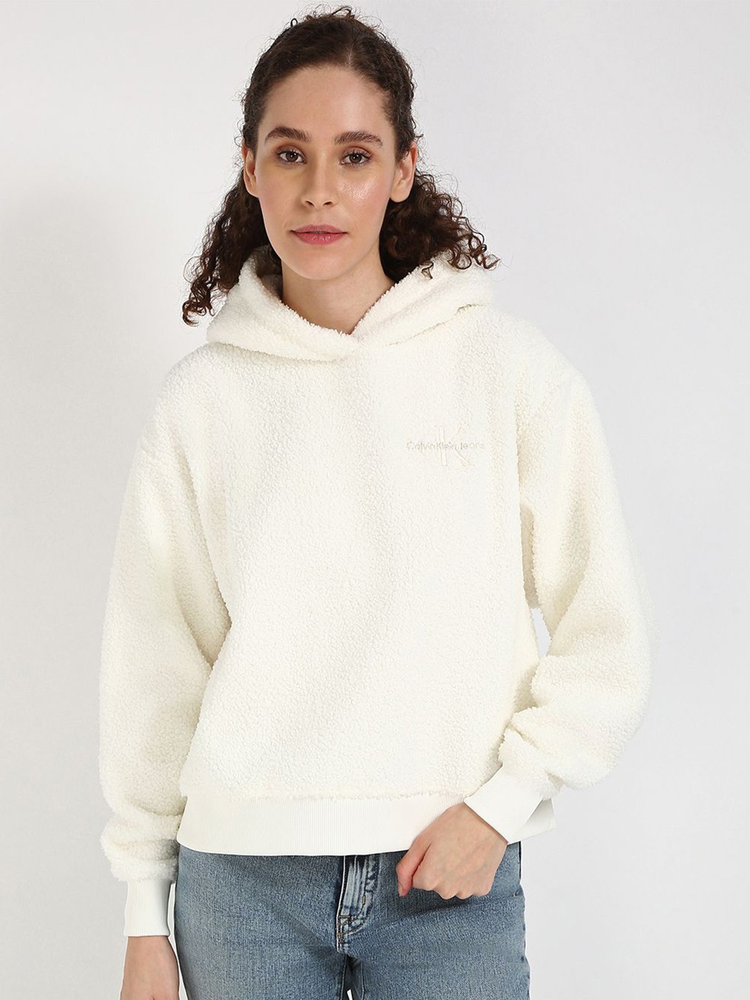 

Calvin Klein Jeans Women Hooded Sweatshirt, White