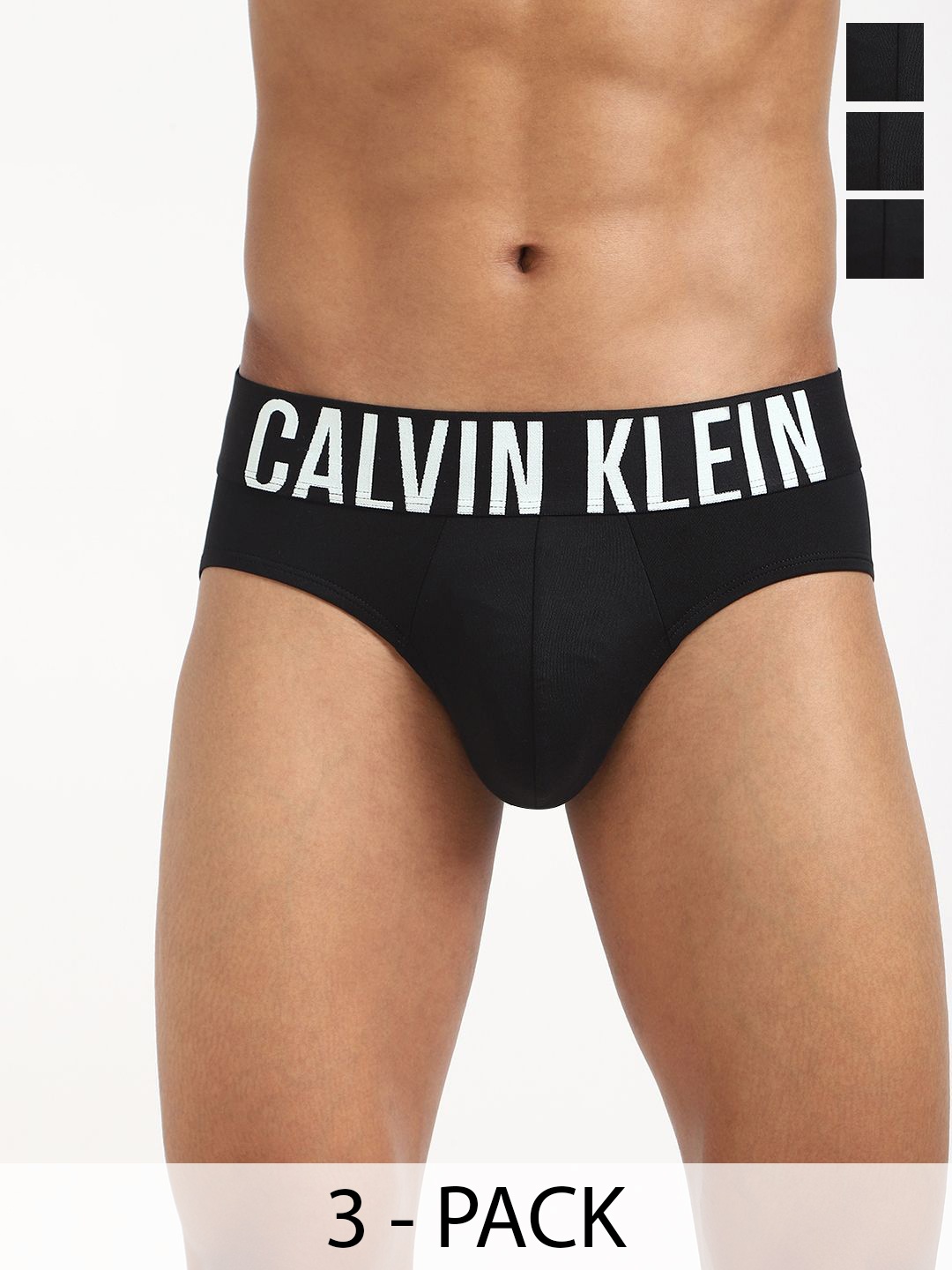 

Calvin Klein Underwear Men Pack Of 3 Basic Briefs NB3610924, Black