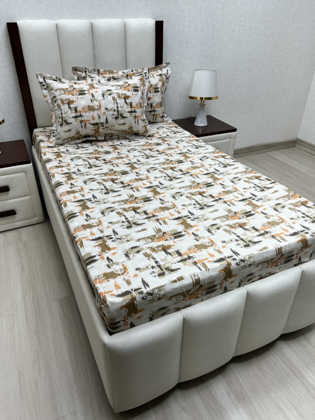 

Pure Decor Cotton Single Bed Size Bedsheet With 2 Pillow Covers 1.73m X 2.36m, White