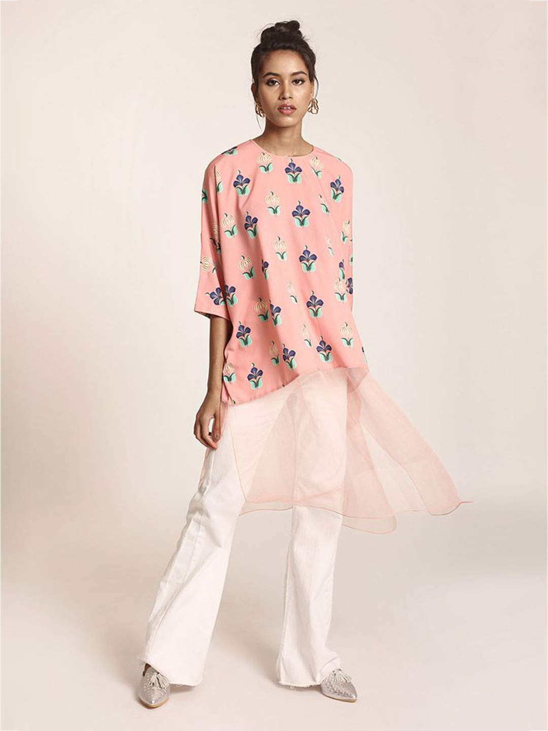 PS PRET BY PAYAL SINGHAL Women Printed Tunic, Pink