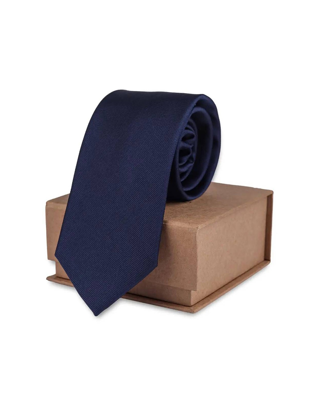 

The Tie Hub Men Solid Broad Tie, Blue