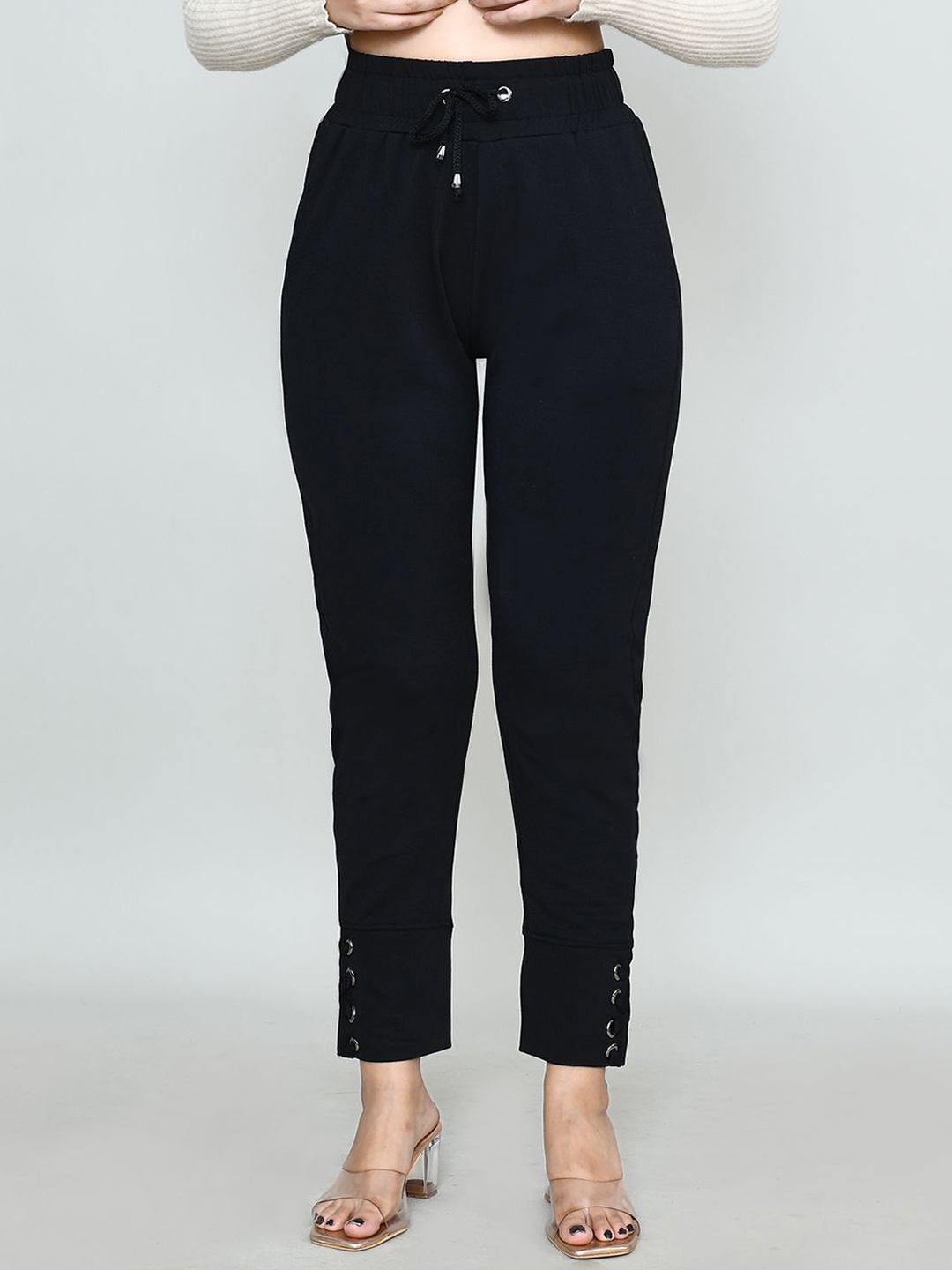 

RAPL Women Cotton Trousers, Black