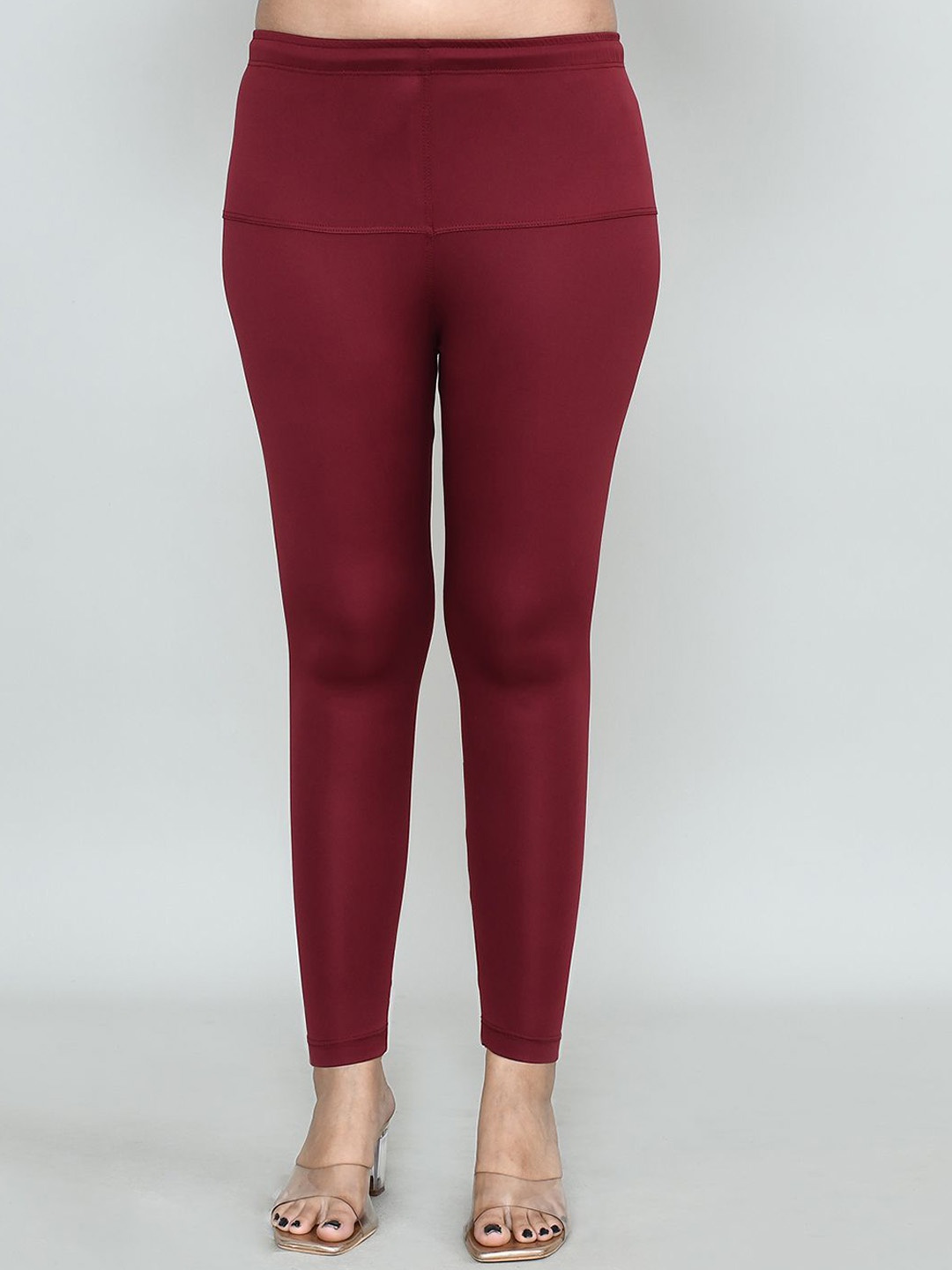 

RAPL Women Cotton Blend Breathable Ankle Length Leggings, Maroon