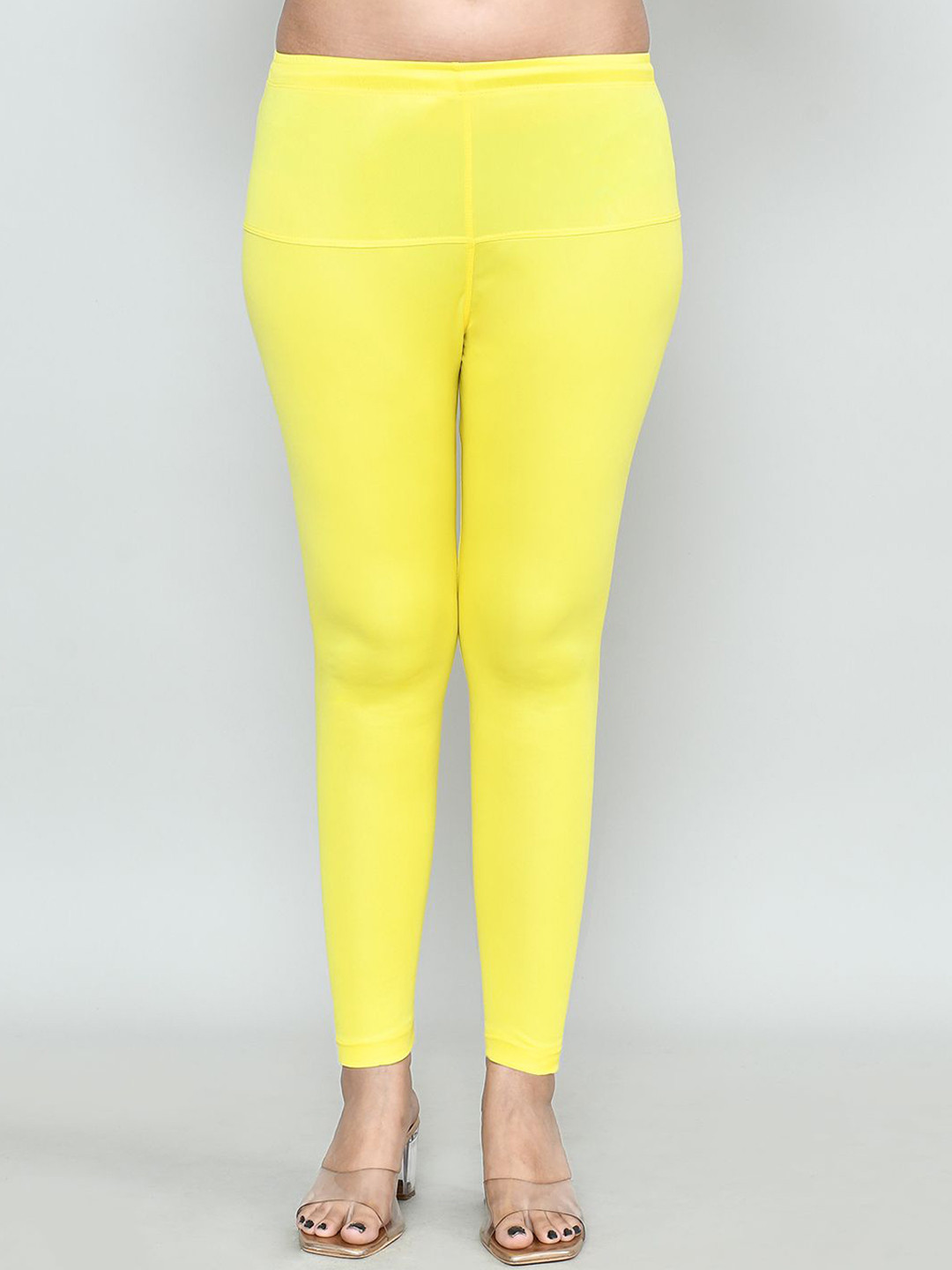 

RAPL Women Cotton Blend Breathable Ankle Length Leggings, Yellow