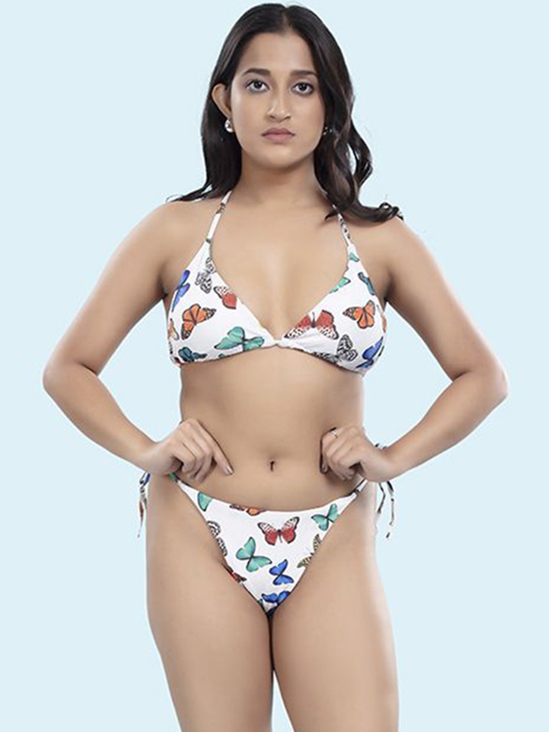 

BOLD & BAE Printed Swim Bikini Set, White
