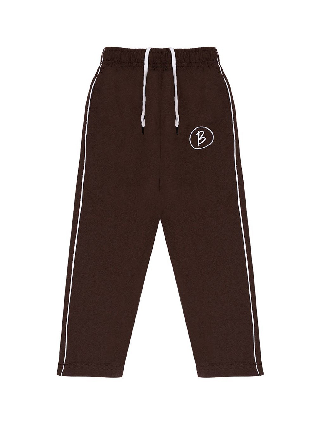 

BAESD Boys Cotton Mid Rise Track Pants, Brown