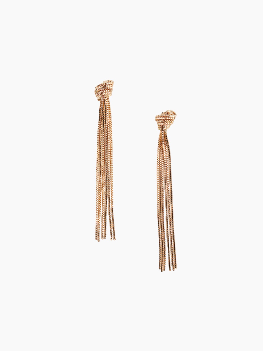 

H&M Box-Chain Tassel Earrings, Gold