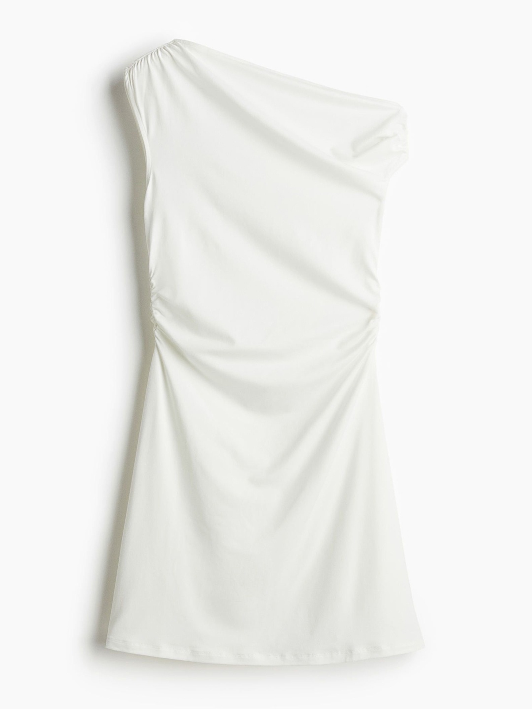 

H&M Twist-Detail One-Shoulder Dress, White