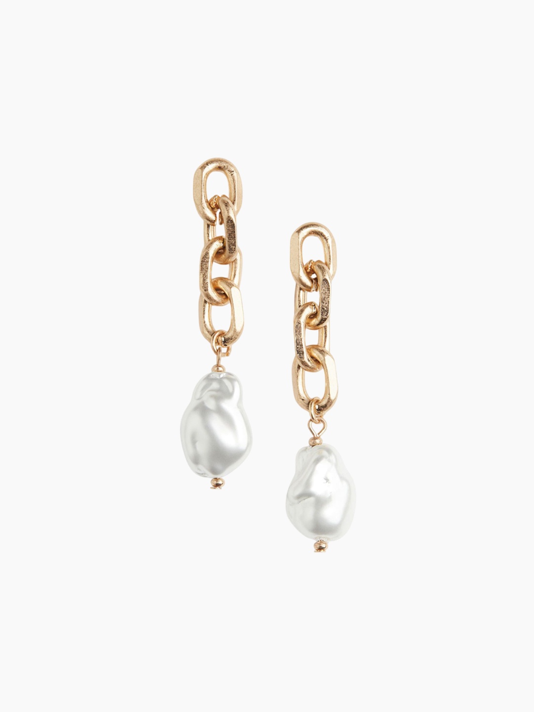 

H&M Bead-Detail Pendant Earrings, Gold