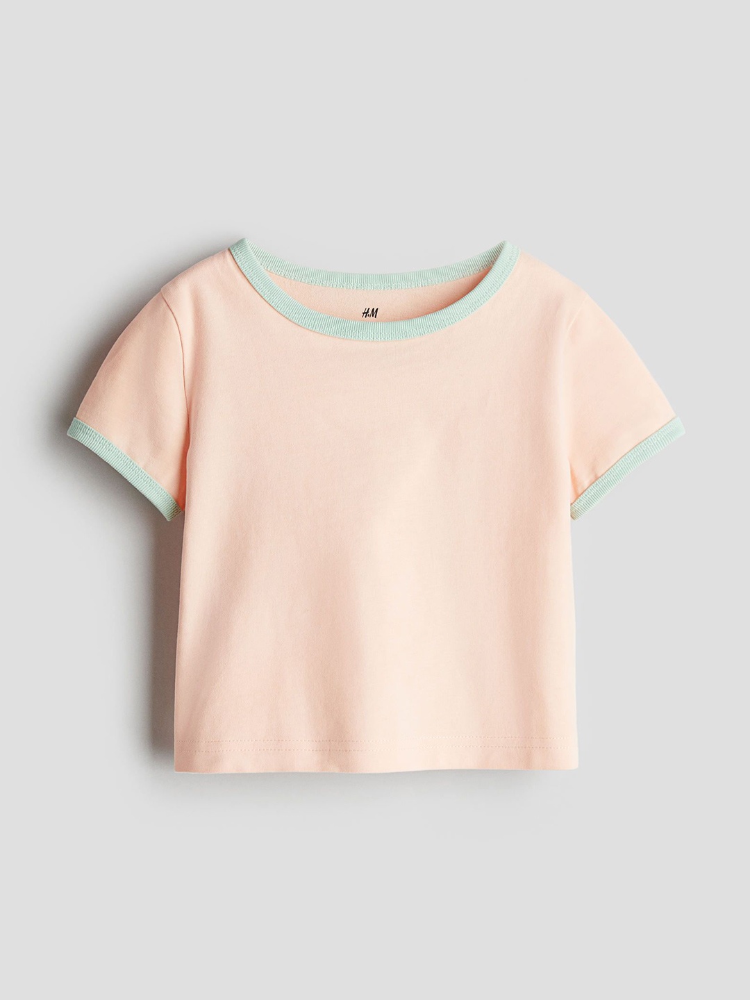 

H&M Cotton Jersey Top, Yellow