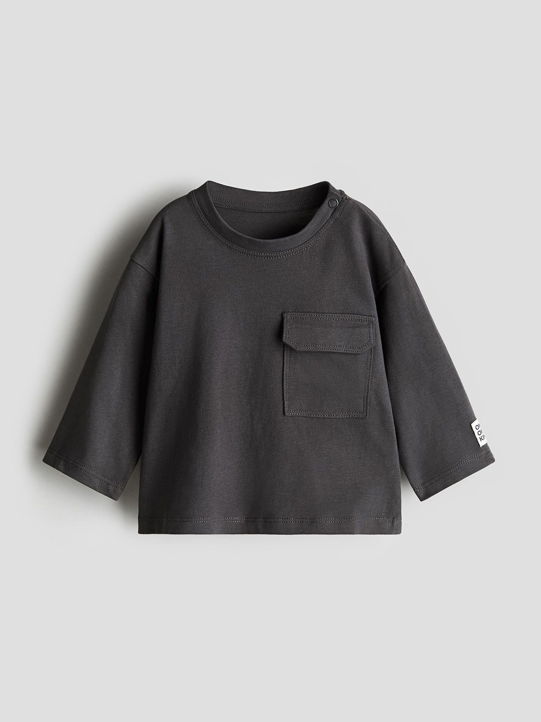 

H&M Long-Sleeved T-Shirt, Black