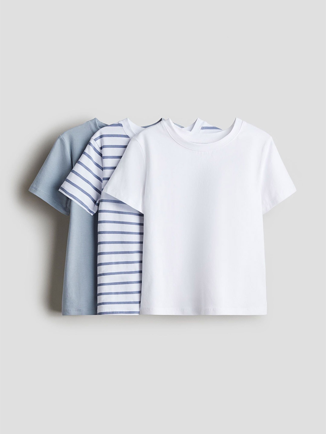

H&M 3-Pack Cotton Tops, White