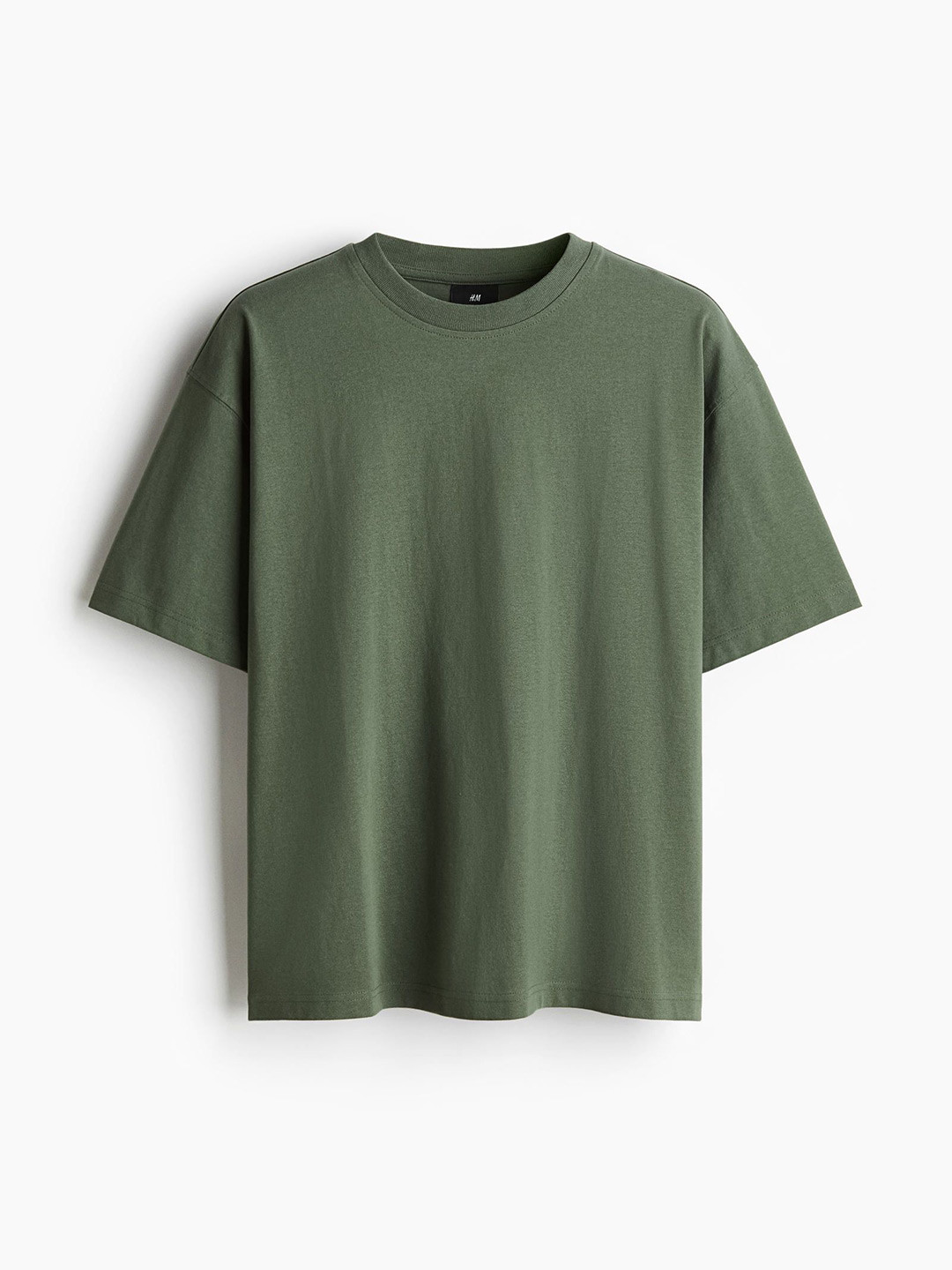 

H&M Oversized Fit Cotton T-Shirt, Olive