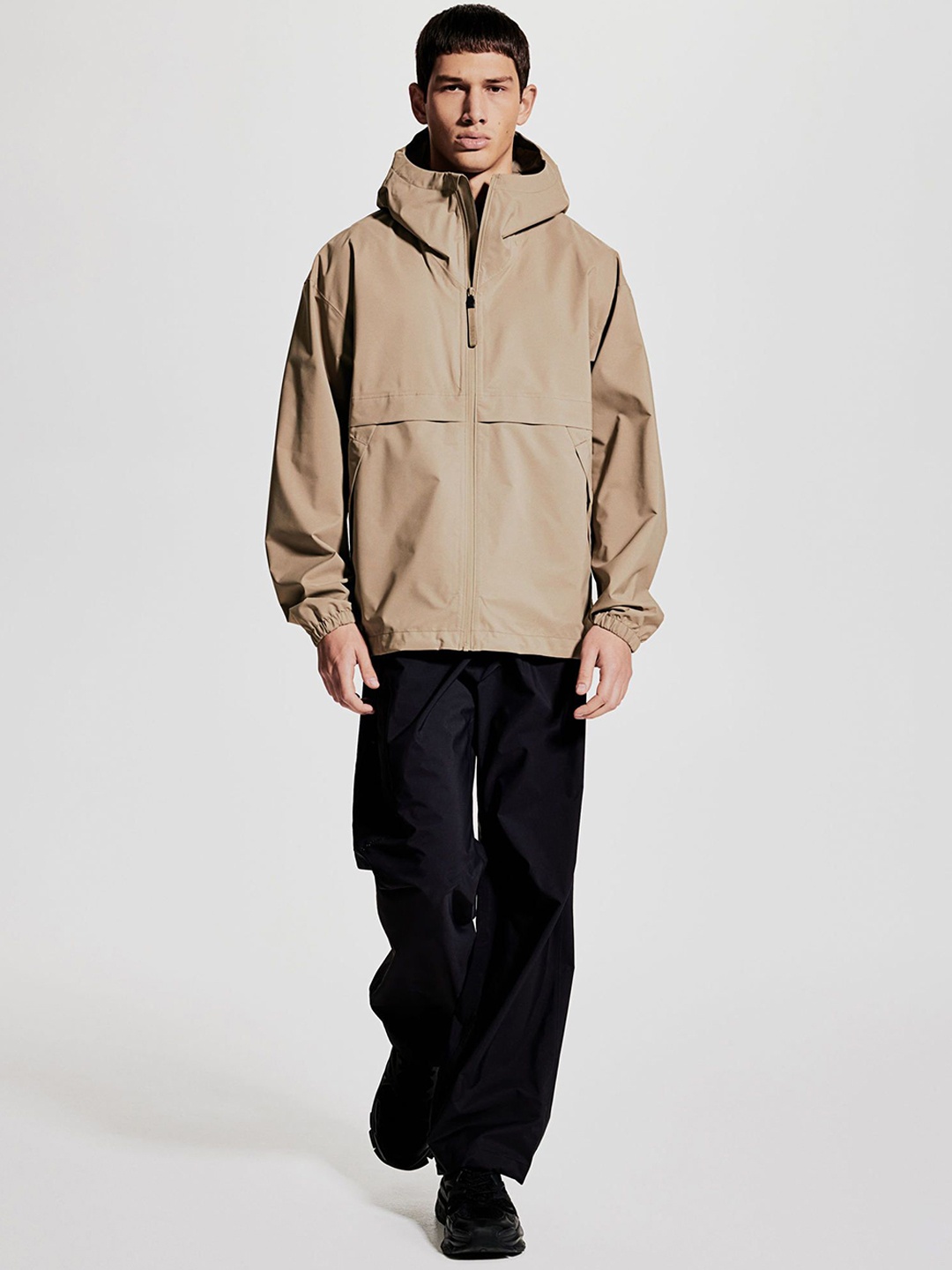 

H&M Unisex Rain Jacket In StormMove, Beige